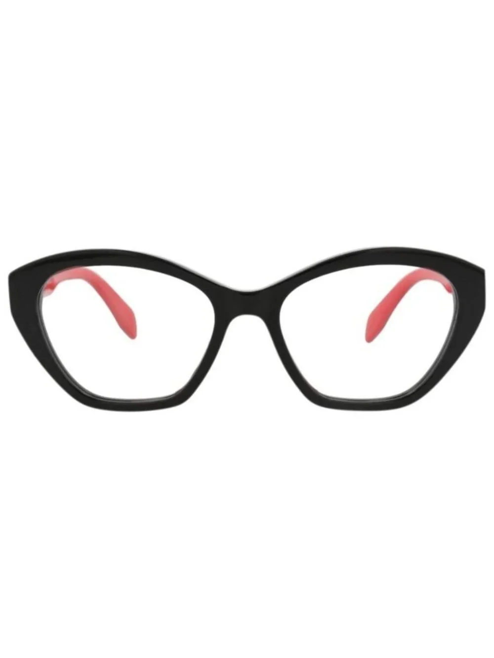 New Alexander McQueen Womens Cat Eye Black Black Transparent Fashion Designer Ey